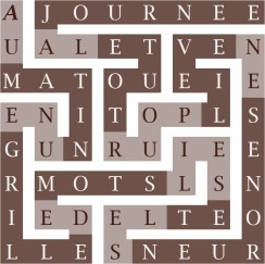 AU MATIN UNE GRILLE DE MOTS LIES ET LES NEURONES EN EVEIL POUR TOUTE LA JOURNEE-s
