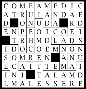 COME UN UOMO CHE PORTA DENTRO DI SE IL MALESSERE DI UNA MALATTIA INCOMBENTE MA NON SI DECIDE MAI AD ANDARE DAL MEDICO