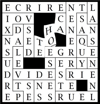 ECRIRE CAHOTE  DES VOIX DANS LE VIDE S EGRENENT LA SANS QUE N Y RESTE RIEN LEUR SENS EST PERDU