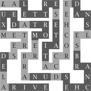 LA LETTRE C'ETAIT ACCROCHEE DANS LES BRANCHES D'UN ARBRE MORT A DEUX METRES DE LA RIVE-s