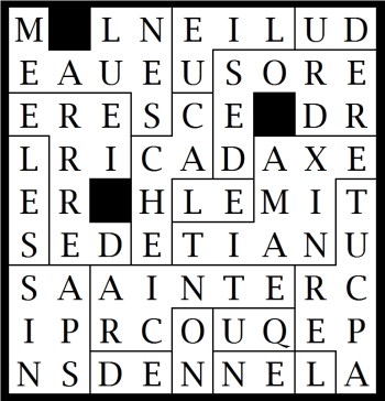 MEAULNES CACHE DERRIERE LES SAPINS DE CRAINTE QU ON NE L APERCUT EXAMINAIT LE DESORDRE DU LIEU