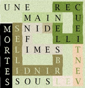 UNE MAIN RECUEILLE  D INFIMES BRINDILLES MORTES SOUS LE VENT -cc