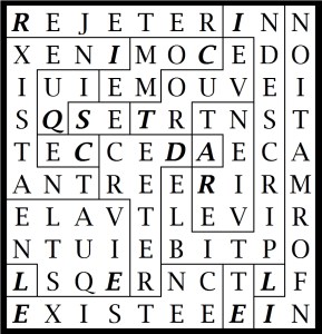 REJETER COMME INEXISTANT CE QUI SE TROUVE INDESCRIPTIBLE REVIENT A DECRETER EQUIVALENTS L'EXISTENCE ET L'INFORMATION-let