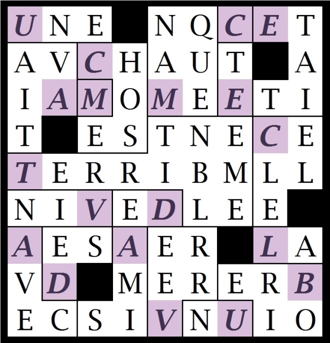 UNE CHOSE -letc1