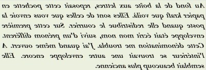 SUR CETTE PREMIERE ENVELOPPE - txt1R