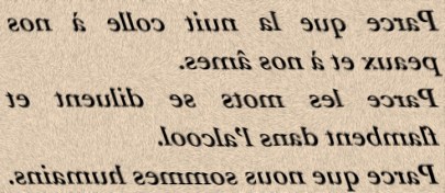 PARCE QUE LA NUIT COLLE - TXT0R