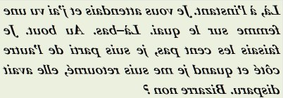 AU BOUT JE FAISAIS LES CENT PAS - txt1r