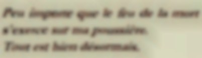 PEU IMPORTE QUE LE FEU DE LA MORT - txt0r