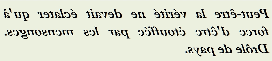 PEUT ETRE LA VERITE NE DEVAIT - txt0r