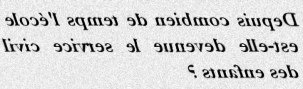DEPUIS COMBIEN DE TEMPS L ÉCOLE - txt0r