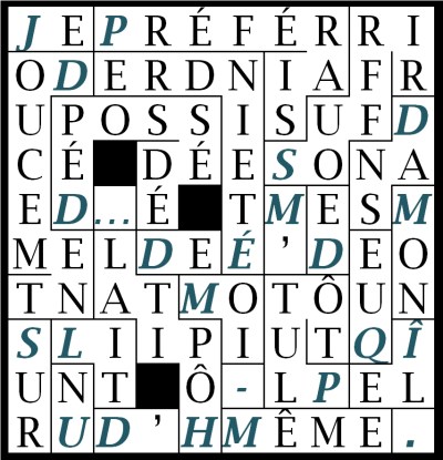 je prÉfÉrais souffrir dans mon Île-let