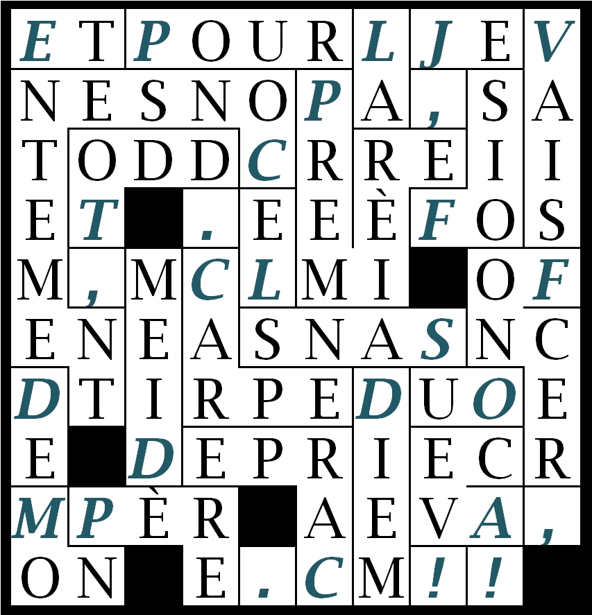 et pour la premiÈre fois-let