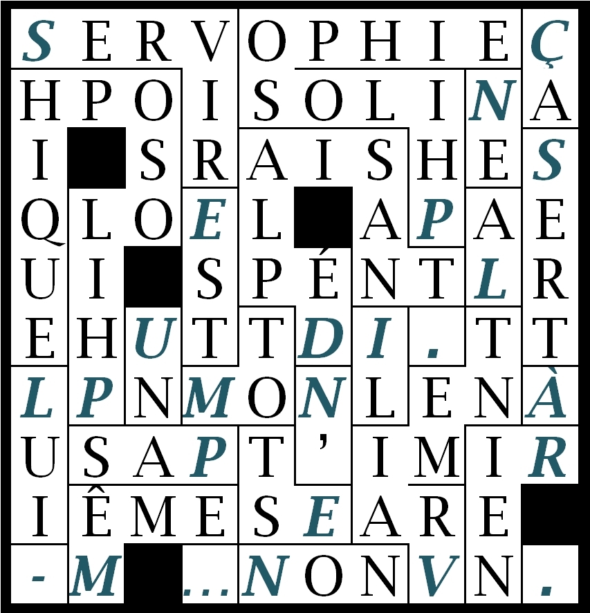 SERVIR EST UN MOT DÉPLAISANT-LEt