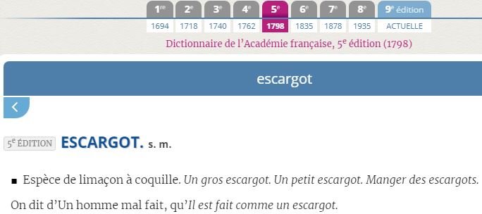 escargot 1798