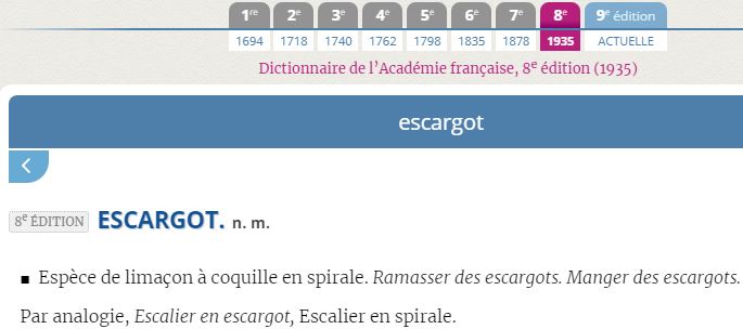 escargot 1935